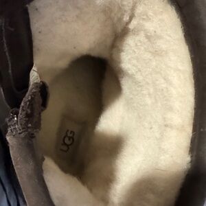UGG Brown Ankle Boots with Cream Lining
